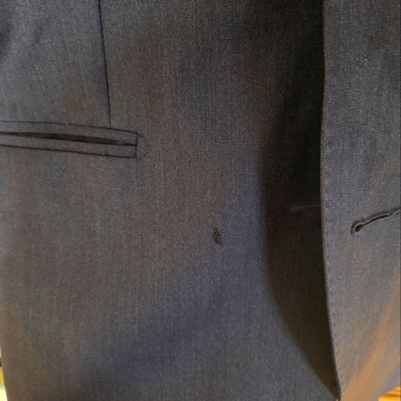 M.J. Bale Slim Fitting Navy Wool Suit - Picture 5 of 8